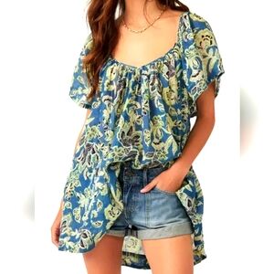 Free People Kauai Getaway Printed Tunic